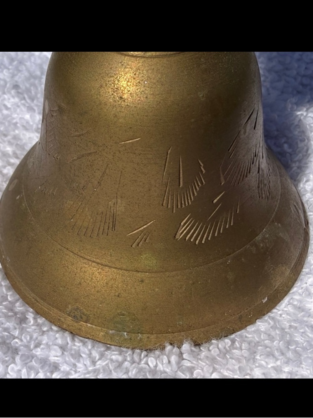 Imported Vintage Hand-Engraved Brass Candlestick Holder – 9.5” Tall - Picture 11 of 11